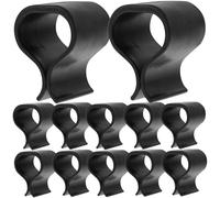 JHKNNK 12 Pezzi Clip per Mobili in Rattan in Plastica Nero per Salottino da Esterno, Fissaggio e Stabilizzazione di Poltrone e Divani da Giardino