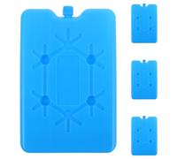 JHKNNK 4 Pezzi Blocchi di Ghiaccio Riutilizzabili 200ml Blu | Hdpe, Raffreddamento Efficiente e Uso Versatile, per Conservare Cibo e Bevande nel Frigo Portatile