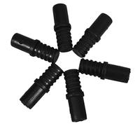 JHKNNK 6 Pezzi Adattatore Filettato per Manico Scopa e Spazzolone in Plastica Nera, Compatibile Versatile per Pulizia Facile e Uso Aste Telescopiche Regolabili
