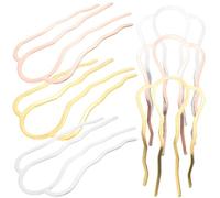 JHKNNK 6pezzi Pettini Laterali in Metallo Forma a Onda per Donna e Ragazze, Superficie Liscia che Non Tira i Chioma, Accessori Chic per Acconciature Eleganti
