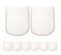 JHKNNK Chiusura in pizzo invisibile da 8 pezzi: creazione di parrucche, base per chiusura in pizzo, base per parrucchino, accessori per la riparazione di basi in rete per principianti, 6,5x5,4 pollici