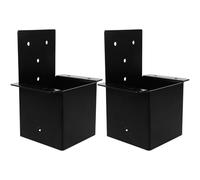JHKNNK Connettori e Staffe per Pergola da 4X4 Pollici in Acciaio Inox, Kit di Montaggio a Parete per Gazebo e Balconi, Supporto per Strutture Esterne in Legno Fai da Te