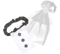 JHKNNK Copribicchieri da Vino Sposa e Sposo in Stoffa Decorativi | Riutilizzabili, Stile Elegante, per Calici a Stelo, Feste Addio al Nubilato e Foto Nozze
