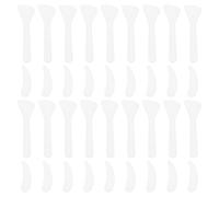JHKNNK Cucchiaini per Crema Viso e Misurini per Maschere 100 Pezzi Resistenti in Plastica Bianca per Cosmetici Fai da Te e Trucco