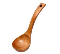 JHKNNK Cucchiaio da Minestra in Legno Manico lungo Resistente al Calore, Mestolo da Cucina Ecologico per Ristorante e Casa, Cucchiaio da Zuppa Antiscottatura Facile da Pulire