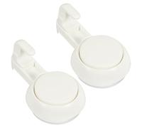 JHKNNK Ganci a Ventosa per Doccia 2 Pezzi, Supporto Riutilizzabile in Plastica Trasparente, Ganci per Asciugamani da Parete, Adatti per Bagno e Cucina, Facili da Smontare senza Foratura