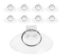 JHKNNK Ganci in Plastica con Ventose Trasparenti in Pvc Riutilizzabili, Confezione da 10 Pezzi per Superfici Lisce come Vetro in Camera da Letto