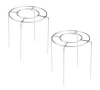 JHKNNK Griglia per Raffreddare Dolci in Acciaio Inox Rotonda 2 Pezzi | Supporto Raffreddamento Torte, Dimensioni 12,7x12,7x14cm, Argento, Lavabile in Lavastoviglie