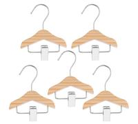 JHKNNK Grucce Legno Pinze per Pantaloni 5 Pezzi Design Miniatura Salvaspazio per Camerette Ragazzo Ragazza Ragazzo Ragazza Compatto Armadio