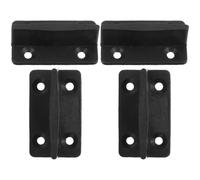 JHKNNK Guida per Porta Scorrevole da Pavimento 4 Pezzi in Plastica Resistente Pulegge e Stabilizzatori per Porte da Fienile, per Guardaroba e Porte Interne