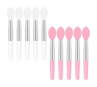 JHKNNK Mini Pennelli per Applicatori Portatili e Usa e Getta 10 in Silicone per, da Portare in Pochette o