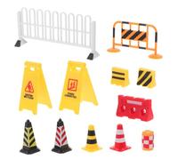 JHKNNK Miniatura Simulazione Ostacoli Stradali in Plastica
