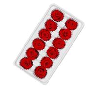 JHKNNK Rose Immortali Stabilizzate 12 Pezzi Scatola per Decorazioni Matrimonio e Regalo Natale, Steli 3-4 CM, Materiale Pratico e Sano
