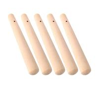 JHKNNK Set 5 Pezzi Pestelli in Legno per Alimenti Manico lungo Ergonomico, Bastoncini Macinanti per Spezie e Cibi, Utensili da Cucina Pratici per Uso Domestico