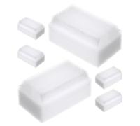 JHKNNK Spazzola per spugna da bagno ultrasoffice 6 pezzi per neonati con setole morbide bianca per uso domestico e educazione precoce