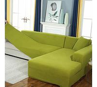 JHLD Alto Elasticizzato Fodere Copridivani, Universale Chaise Longue Sofa Copridivano Spandex Silicone Antiscivolo L Adatto Per Copridivano Cane Gatto-R-Medium + Large