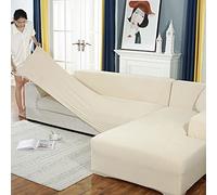 JHLD Alto Elasticizzato Fodere Copridivani, Universale Chaise Longue Sofa Copridivano Spandex Silicone Antiscivolo L Adatto Per Copridivano Cane Gatto-I-X-Large + X-Large