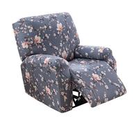 JHLD Copripoltrona Elastico Relax 4 Pezzi, Copripoltrona Relax Reclinabile 1 Posti Spandex Copripoltrona Reclinabile Lavabile Divano Protector Slipcovers-01-4 pezzi