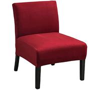 JHLD Fodera Copripoltrona Senza Braccioli Elasticizzato, Copripoltrona Velluto Morbido Copridivano Coprisedie con Schienale Rimovibili E Lavabili per Soggiorno Bambini-Vino Rosso-Set di 1
