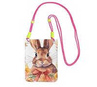 JHLMN Piccole borse a tracolla per le donne borsa del telefono cellulare mini portafoglio del telefono cellulare coniglietto rosetta borsa del telefono cellulare