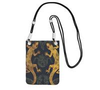 JHLMN Piccole borse a tracolla per le donne borsa del telefono cellulare mini portafoglio geco lucertole borsa del telefono cellulare