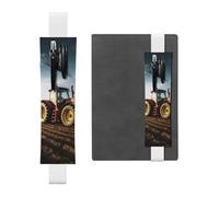 JHLMN Portapenne per notebook, fascia elastica regolabile, portapenne, trattore, fattoria, segnalibro, custodia in pelle PU, astuccio per matite, marcatori per libri, agende, diari, libri