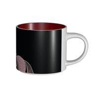 JHLMN Tazza da caffè in ceramica da 425,2 g, tazza da caffè con manico grande, tazza da tè per dressage dressage cavaliere cavallo novità tazze da tè in porcellana grandi tazze da viaggio per uomini