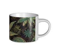 JHLMN Tazza da caffè in ceramica da 425,2 g, tazza da caffè con manico grande, tazze da tè a soffio nel tempo, grandi tazze da tè in porcellana da viaggio, per uomini e donne, ufficio e lavoro