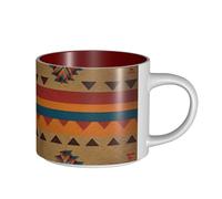 JHLMN Tazza da caffè in ceramica da 425,2 g, tazza da caffè con manico grande, tazze da tè native novità grandi tazze da viaggio in porcellana per uomini donne ufficio lavoro