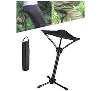 JHLP Sgabello telescopico portatile - Altezza regolabile a gamba singola treppiede - Sedia pieghevole leggera per campeggio e pesca - Design compatto - ideale per attività all'aperto