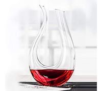 JHM-Vetro a Forma di U Decanter per Vino Vetro di Cristallo Senza Piombo e Senza Cromo Rotondo e Liscio Sentirsi a Proprio Agio 1000Ml
