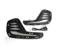 JHMHCOQ Fanale Proiettore Fendinebbia LED Faro DRL Lampada Frontale Per Chevrolet Per Cavalier Per Onix 2019 2020 2021 2022 Indicatori Direzione Luce Diurna Auto Lampada(White Yellow,Left and Right)