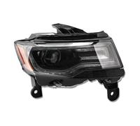 JHMHCOQ Fanale Proiettore Per Jeep Per Grand Per Cherokee 2017 2018 2019 2020 2021 Fari Auto HID Allo Xeno Faro Del Faro DRL Basso Abbaglianti Luci Segnale Girata Luce Auto Lampada(Only right side)