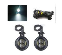 Faro Motocicletta Per BMW R1200GS F800GS Per ADV Moto Lampada Ausiliaria A LED Fendinebbia Lampada Moto Faro Anteriore Moto(White with wire)