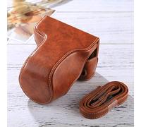 JHMJHM borsa per fotocamera accessorio per fotocamera a corpo intero in pelle PU custodia con tracolla per Fujifilm X-A3 / X-A2/ X-M1 / X-A10 (16-50 mm / 18-55 mm / XF 35 mm obiettivo) (nero) (colore: