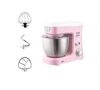 JHNEA Impastatrice Planetaria Multifunzione, 600W - 6 velocità Impasto, Frusta a Foglia - Frusta a Filo - Gancio Impastatore, Sbattitore Elettrico Cucina, 3.5L,Pink