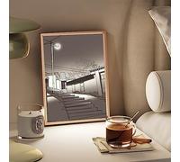 JHNGYJY Illuminazione Pittura Decorazione | Cornice per Foto Luminosa A LED | Luce Notturna Regolabile A 3 Colori per Soggiorno Ufficio Decorazione per Immagini da Parete con Luci E Ombre (S, F)