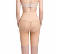 JHNGYJY Short Compressivi Post Operatori Liposuzione Donna Vita Alta Doppia Compressione Guaina Push Up Glutei Snellente Cosce Recupero Stadio 2(XXS, Skin)
