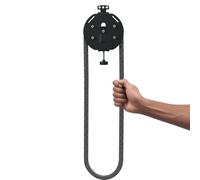 JHOMHF Allenatore di Corde Senza Fine con Puleggia A Resistenza Regolabile for Esercizi Aerobici di Resistenza della Parte Superiore del Corpo Allenamento Coordinazione di Tutto Corpo(Black)