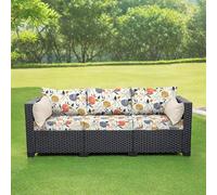 JHOMHF Copridivano elasticizzati for uomo donna copridivano morbidi con strisce stampate protezione for divani componibili(Color16,L-1PCS)