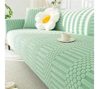 JHOMHF Coprire Il Cuscino del Divano Copridivano Protettivo 1 2 3 4 Posti Copridivano per Divano A Forma di L Coprisedile Universale Antiscivolo per Divano(Green,235-300cm)