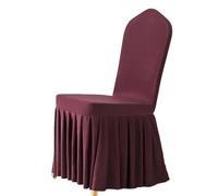 JHOMHF Coprisedia Elasticizzato Lavabile E Rimovibile Coprisedia Universale Elasticizzato con Gonna per Feste Banchetti Matrimoni Hotel(Purple B)