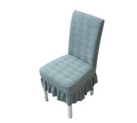 JHOMHF Coprisedie for Sala da Pranzo con Gonna coprisedie universali Elasticizzati Spandex Lavabili Lavatrice Protezioni mobili for Cucina Cerimonia di Nozze Banchetto Hotel Feste(Green2,4pcs)