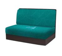 JHOMHF Set di Fodere Cuscini da dinette for Camper 2/4 Fogli in Jacquard Elasticizzato Impermeabili for Camper Auto roulotte divanetti di Ricambio Protezioni sedili(Turquoise,2pcs)