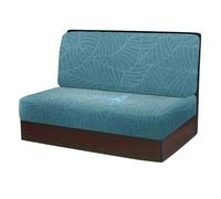 JHOMHF Set di Fodere Cuscini da dinette for Camper 2/4 Fogli in Jacquard Elasticizzato Impermeabili for Camper Auto roulotte divanetti di Ricambio Protezioni sedili(Lake Blue,2pcs)