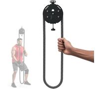 JHOMHF Sistema Portatile con Carrucola Cavo Corda in Nylon Premium da 4m/13,1ft Attrezzo per Allenamento Completo Corpo per Braccia Schiena Esercizi Coordinazione Corpo Endless Rope Trainer