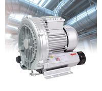 JHOMHF Souffleur anneau Vortex monophasé/triphasé 220V/380V souffleur Canal latéral régénératif Pompe Vide industrielle pour dépoussiérage Ventilation d'usine Circulation d'air(220v,180W)