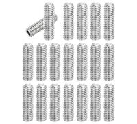JHOSFA 20 pezzi Set Viti senza Testa Esagonale Interna in Acciaio Inox M6, Viti Grani Filettati a Brugola per Maniglie Porte Rubinetto Mobili, Kit Fissaggio con Punta a Coppa Anticorrosione