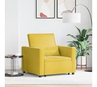JHQHSM 3 in 1 divano letto convertibile in velluto giallo poltrona divano letto per piccoli salotti, camera degli ospiti con tessuto in poliestere, comoda imbottitura e design salvaspazio