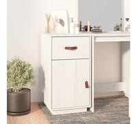 JHQHSM Armadietto da scrivania, per stampante, ufficio, scrivania, mobiletto, credenza, adatto per soggiorno, studio, ufficio, scuola, bianco, 40 x 50 x 75 cm, legno massello di pino